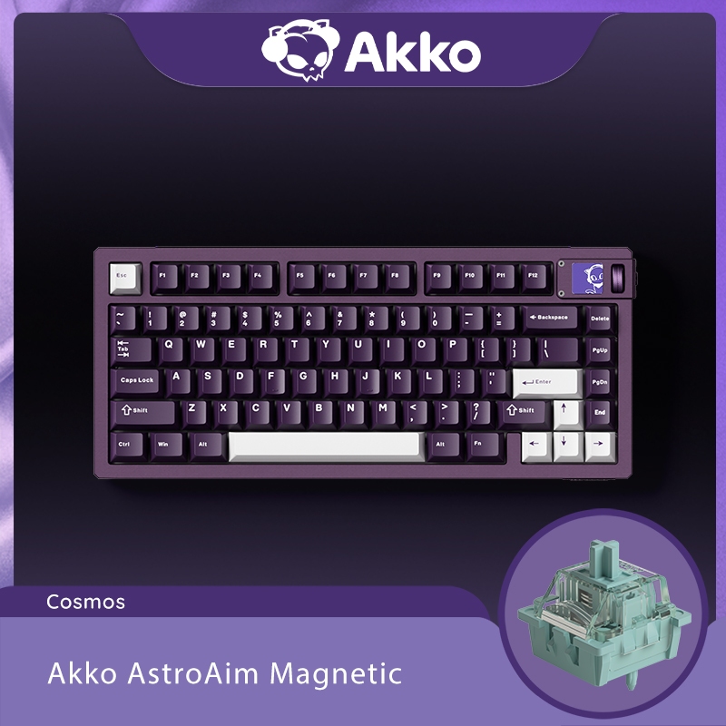 Akko MOD007 V5 HE คีย์บอร์ดแม่เหล็กพร้อมหน้าจอแสดงผล 75% RT 0.0005 มม. ...