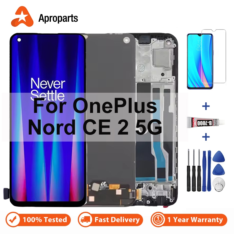 คุณภาพสูง LCD สําหรับ OnePlus Nord CE 2 5G IV2201 จอแสดงผล Touch Screen ...