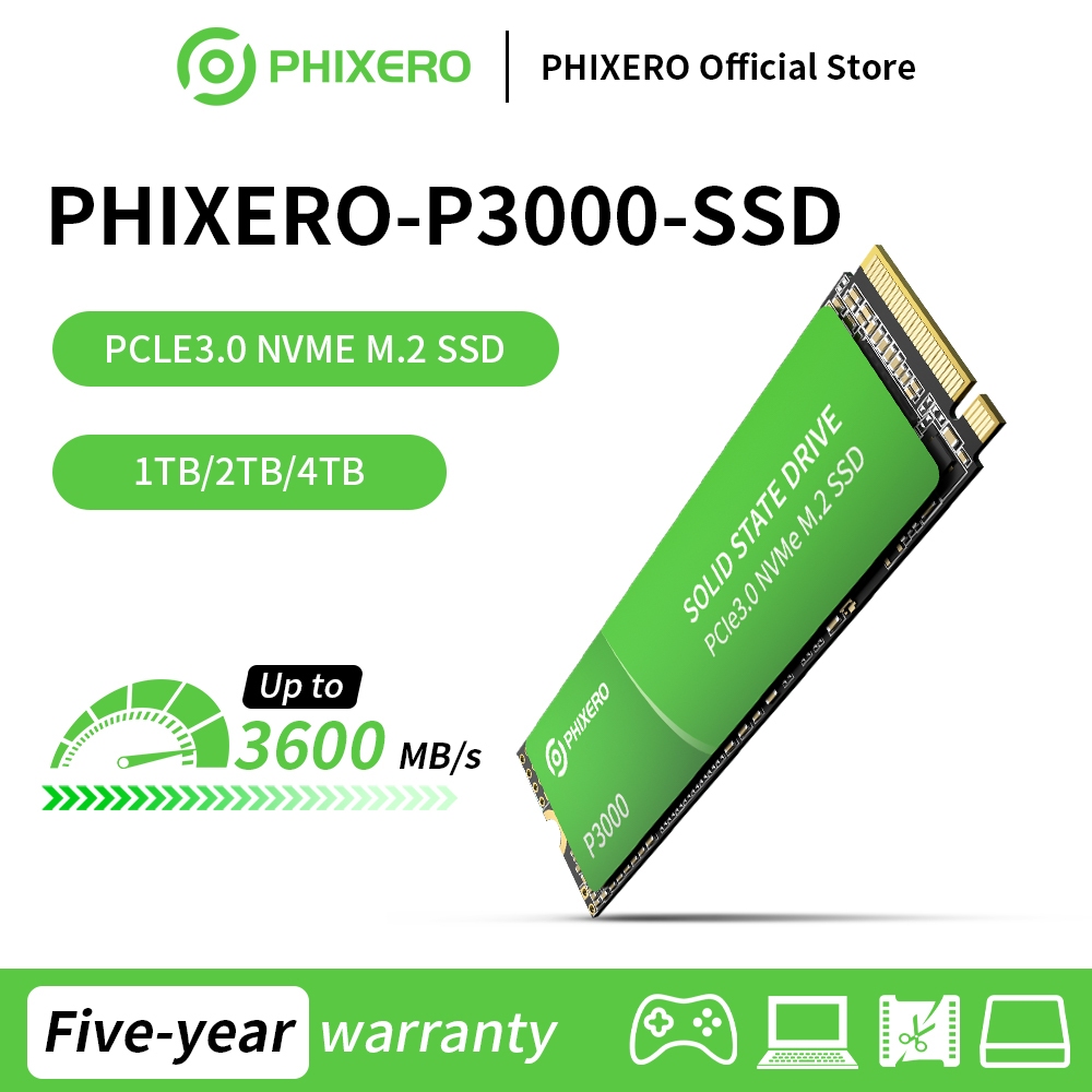 Phixero P3000 SSD M2 NVMe 256GB 512GB 1TB 2TB 4TB SSD M.2 2280