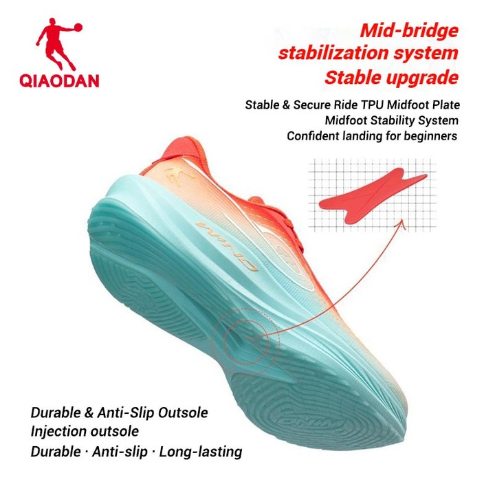 Qiaodan WIND 3TR Mens รองเท้าวิ่งการฝึกอบรมทุกวัน Soft Bounce Stable น้ําหนักเบา QDB023252297 — รองเท้ากีฬา แบรนด์ Qiaodan ของแท้ 100% เช็คราคาจาก Shopee Lazada thumbnail 4