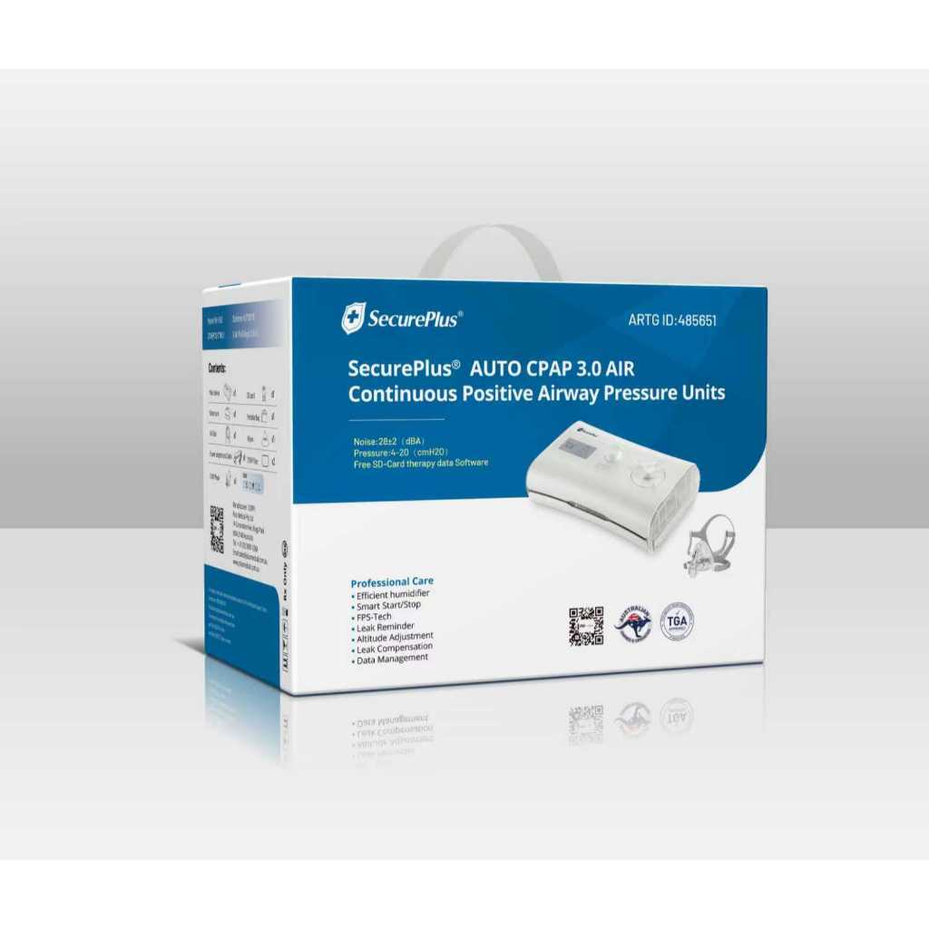 เครื่อง CPAP อัตโนมัติ SecurePlus แบรนด์ออสเตรเลีย – ได้รับการอนุมัติ ...