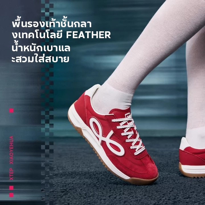 XTEP Wildflower  รองเท้าผู้หญิง รุ่นใหม่หน้าร้อน พื้นบาง น้ำหนักเบา รองเท้าแฟชั่นใส่ง่าย — รองเท้ากีฬา แบรนด์ Xtep ของแท้ 100% เช็คราคาจาก Shopee Lazada thumbnail 3