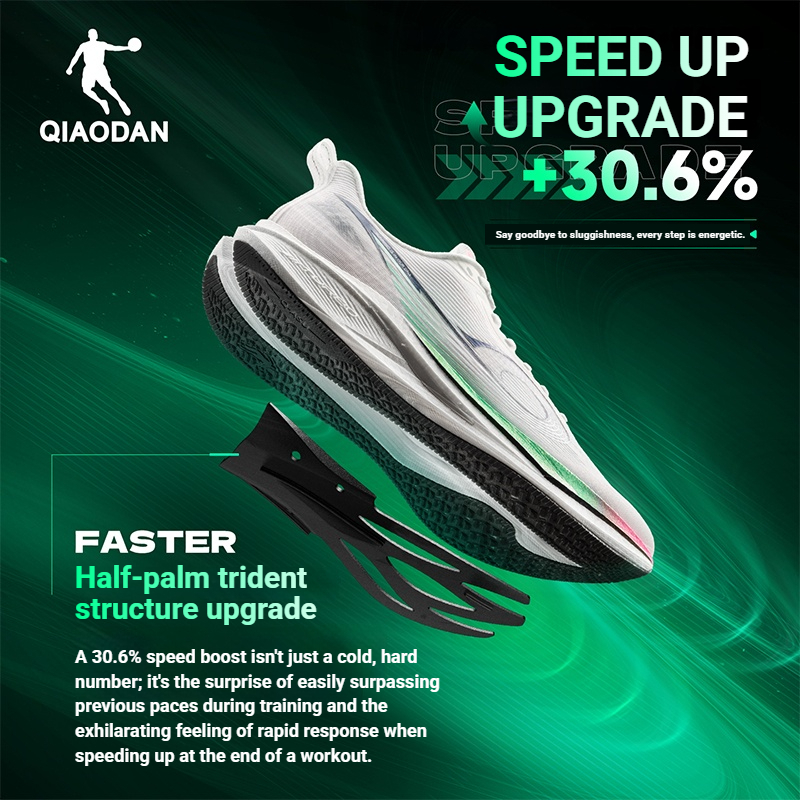 Qiaodan FAST 4.0 รองเท้าวิ่งผู้ชาย Professional Cushioning Shock Absorption สบาย QXB023262225ร — รองเท้ากีฬา แบรนด์ Qiaodan ของแท้ 100% เช็คราคาจาก Shopee Lazada thumbnail 5