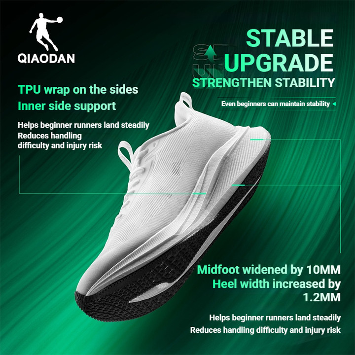 Qiaodan FAST 4.0 รองเท้าวิ่งผู้ชาย Professional Cushioning Shock Absorption สบาย QXB023262225ร — รองเท้ากีฬา แบรนด์ Qiaodan ของแท้ 100% เช็คราคาจาก Shopee Lazada thumbnail 7