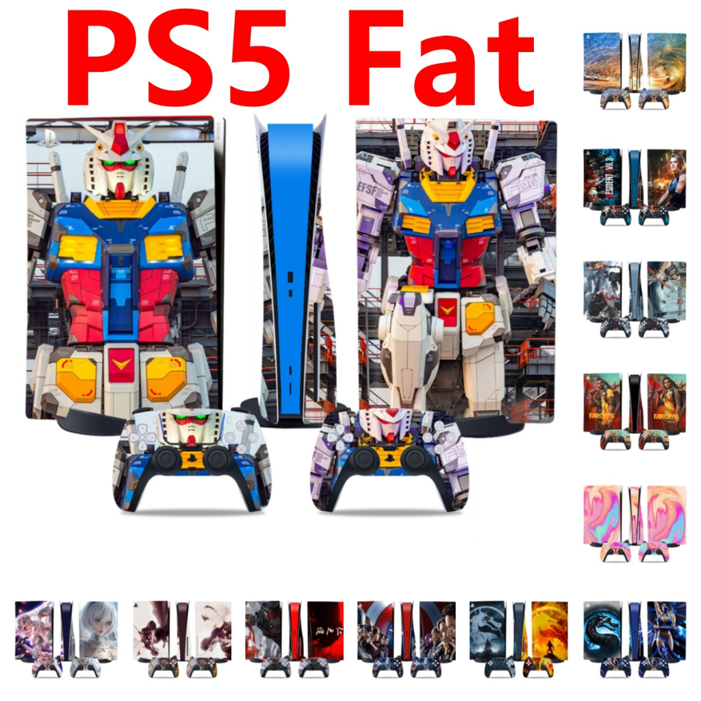 50 สีสติกเกอร์ผิวใช้งานร่วมกับ Sony Playstation 5 Fat Disc & Digital ...