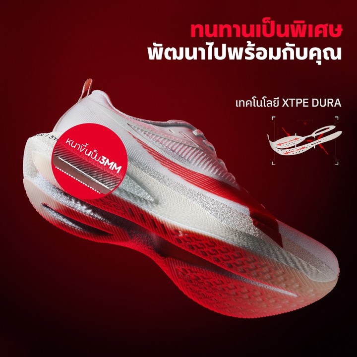 【XTEP】2000KM 5.0 PRO | รองเท้าวิ่งฝึกซ้อมระดับสุดยอด Super Trainer Running Shoes Full-length ACE Foam midsole — รองเท้ากีฬา แบรนด์ Xtep ของแท้ 100% เช็คราคาจาก Shopee Lazada thumbnail 4