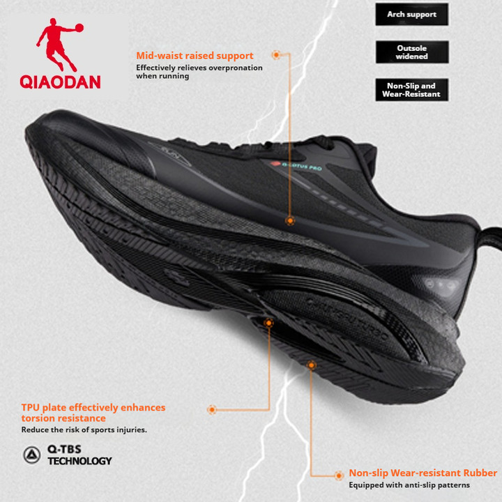 รองเท้าวิ่ง Qiaodan Rain Swift 4 สำหรับผู้ชาย ออกแบบมาเพื่อกันน้ําและกระแทก ทนทานทุกการใช้งาน — รองเท้ากีฬา แบรนด์ Qiaodan ของแท้ 100% เช็คราคาจาก Shopee Lazada - รูปที่ 1
