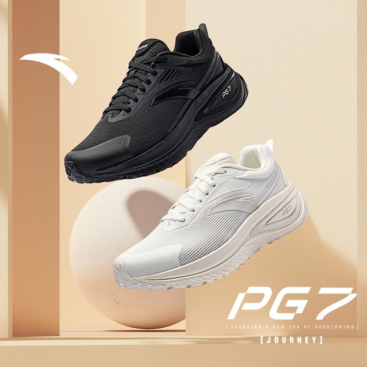 Anta PG7 Journey รองเท้าวิ่งสำหรับผู้หญิง ออกแบบมาเพื่อความสบายและการยืดหยุ่นขณะวิ่ง 1225B5519A — รองเท้ากีฬา แบรนด์ Anta ของแท้ 100% เช็คราคาจาก Shopee Lazada thumbnail 2