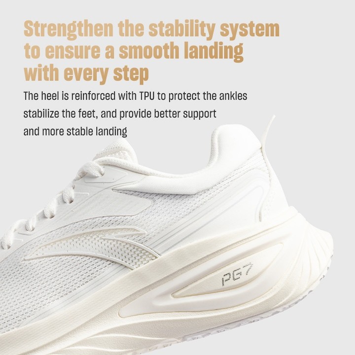 Anta PG7 Journey รองเท้าวิ่งสำหรับผู้หญิง ออกแบบมาเพื่อความสบายและการยืดหยุ่นขณะวิ่ง 1225B5519A — รองเท้ากีฬา แบรนด์ Anta ของแท้ 100% เช็คราคาจาก Shopee Lazada thumbnail 4