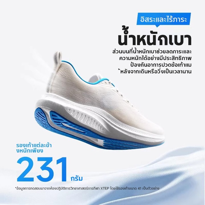 【xtep】 Pioneer 2.0 | รองเท้าวิ่งผู้ชาย ดีไซน์ลดแรงกระแทกด้วยน้ำหนักเบา สบายในการทดสอบสมรรถนะและวิ่งทั่วไป — รองเท้ากีฬา แบรนด์ Xtep ของแท้ 100% เช็คราคาจาก Shopee Lazada thumbnail 4