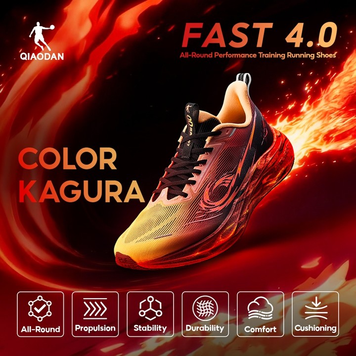 Qiaodan FAST 4.0 รองเท้าวิ่งผู้ชาย Professional Cushioning Shock Absorption สบาย QXB023262225ร — รองเท้ากีฬา แบรนด์ Qiaodan ของแท้ 100% เช็คราคาจาก Shopee Lazada thumbnail 2