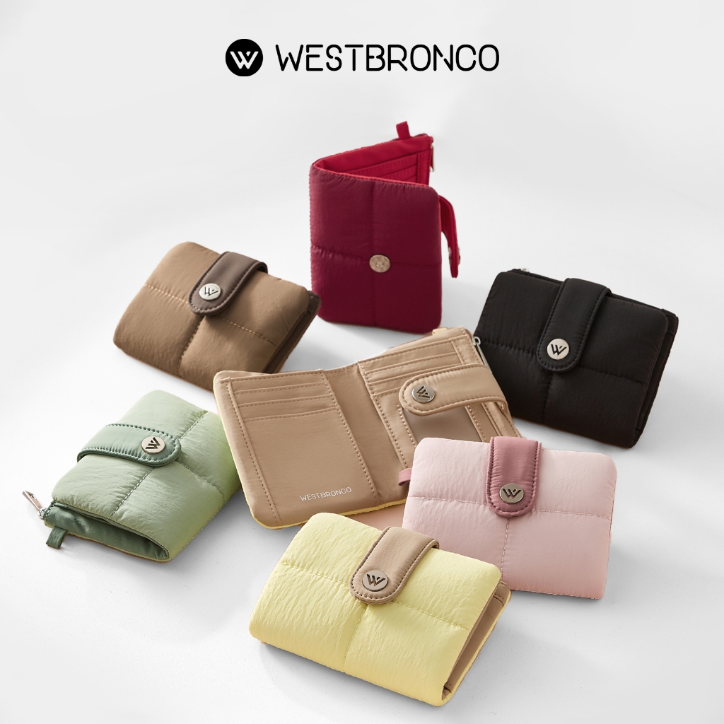 WESTBRONCO  รุ่น Sandwich (แซนวิช)กระเป๋าตัง – กระเป๋าสตางค์ไนลอนกันน้ำ มีช่องเก็บหลายช่อง พร้อมที่ห้อยกุญแจ