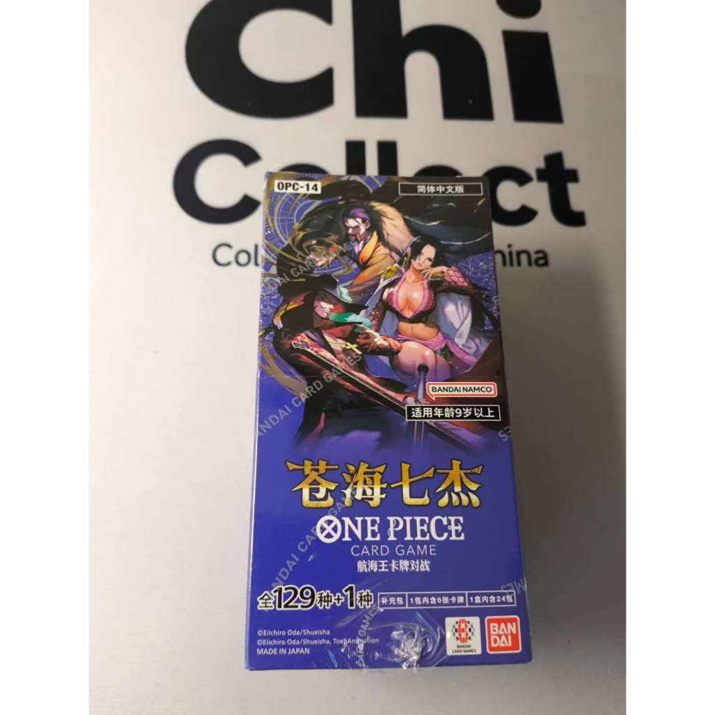 การ์ดเกมวันพีซจีน OPC-14 Booster Box Sealed The Azure Seas Seven OP14 ...