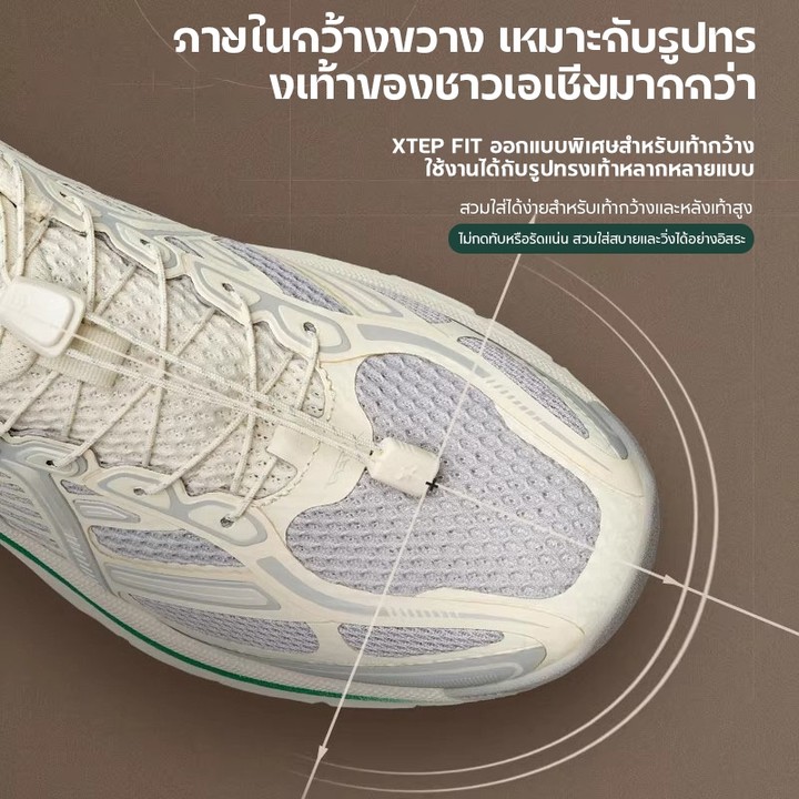 【xtep】1987 series | รองเท้าวิ่งย้อนยุค สไตล์คลาสสิก พื้นหนา สำหรับผู้ชาย — รองเท้ากีฬา แบรนด์ Xtep ของแท้ 100% เช็คราคาจาก Shopee Lazada thumbnail 3