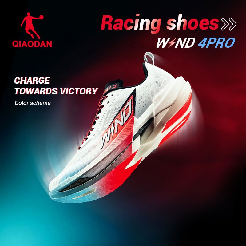 Qiaodan WIND 4Pro รองเท้าวิ่งผู้ชาย Marathon Racing Full-Palm Carbon ...