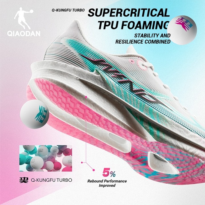 Qiaodan WIND 4.0 รองเท้าวิ่งผู้หญิง สำหรับการวิ่งมาราธอนและการฝึกซ้อม กันลื่น สวมใส่ง่ายQDB022262298 — รองเท้ากีฬา แบรนด์ Qiaodan ของแท้ 100% เช็คราคาจาก Shopee Lazada thumbnail 3