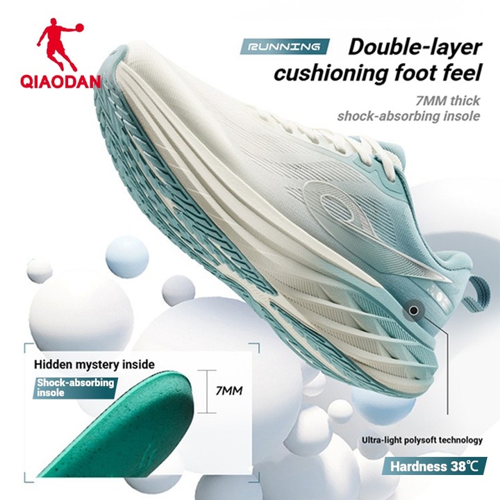 Qiaodan DS2 รองเท้าวิ่งเบาะ Rebound ลื่นทนต่อการสึกหรอ Breathable QXB022253211ร — รองเท้ากีฬา แบรนด์ Qiaodan ของแท้ 100% เช็คราคาจาก Shopee Lazada thumbnail 2