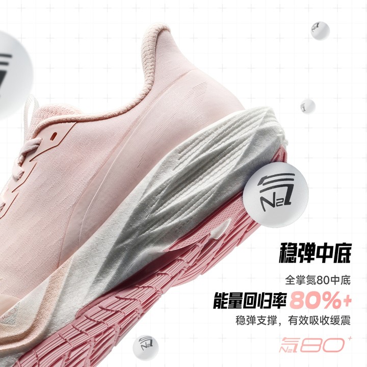 ANTA ผู้หญิงกีฬารองเท้าวิ่ง Professional Cushioning Rebound Shock Absorption รองเท้ากีฬา 122615583 — รองเท้ากีฬา แบรนด์ Anta ของแท้ 100% เช็คราคาจาก Shopee Lazada thumbnail 5