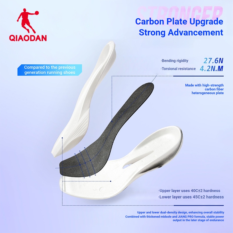 Qiaodan Feiying PB3 Pro รองเท้าวิ่งผู้ชาย Professional แผ่นคาร์บอน Breathable Bouncy QDB023251299ทีที — รองเท้ากีฬา แบรนด์ Qiaodan ของแท้ 100% เช็คราคาจาก Shopee Lazada thumbnail 4