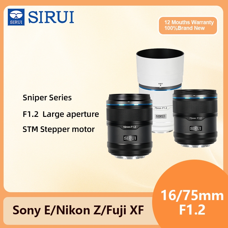 Sirui 16mm 75mm F1.2 Sniper Series APSC AF Autofocus เลนส์สําหรับ