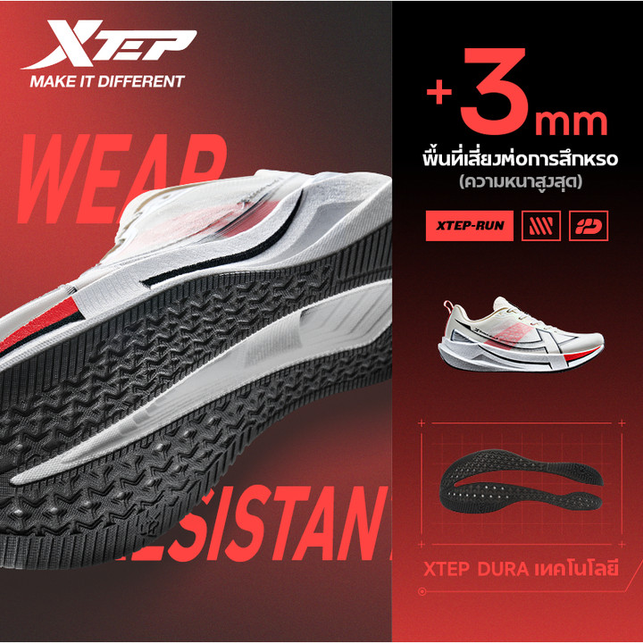 【xtep】2000KM 5.0 | New color for the Year of the Horse รองเท้าวิ่งฝึกซ้อมสำหรับผู้ชาย รุ่น D18 พื้นรองเท้าทนทานระดับการบิน — รองเท้ากีฬา แบรนด์ Xtep ของแท้ 100% เช็คราคาจาก Shopee Lazada thumbnail 6
