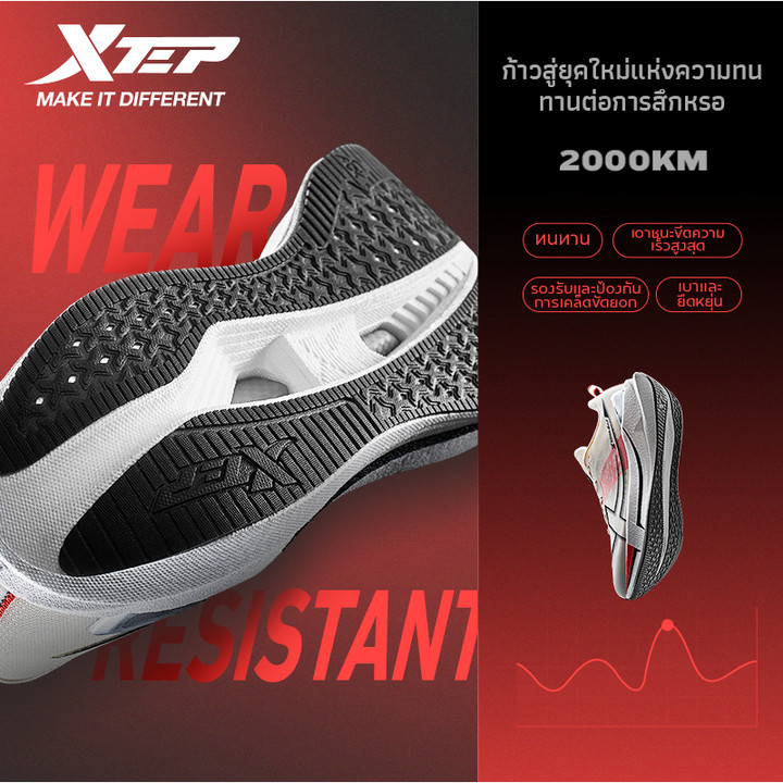 【xtep】2000KM 5.0 | New color for the Year of the Horse รองเท้าวิ่งฝึกซ้อมสำหรับผู้ชาย รุ่น D18 พื้นรองเท้าทนทานระดับการบิน — รองเท้ากีฬา แบรนด์ Xtep ของแท้ 100% เช็คราคาจาก Shopee Lazada thumbnail 5