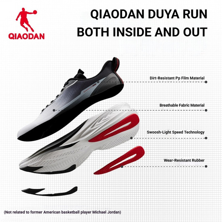 รองเท้าวิ่ง Qiaodan สำหรับเด็กและเยาวชน ออกแบบเพื่อกันกระแทก น้ำหนักเบาทราบและความสบายในการใช้งาน — รองเท้ากีฬา แบรนด์ Qiaodan ของแท้ 100% เช็คราคาจาก Shopee Lazada thumbnail 5