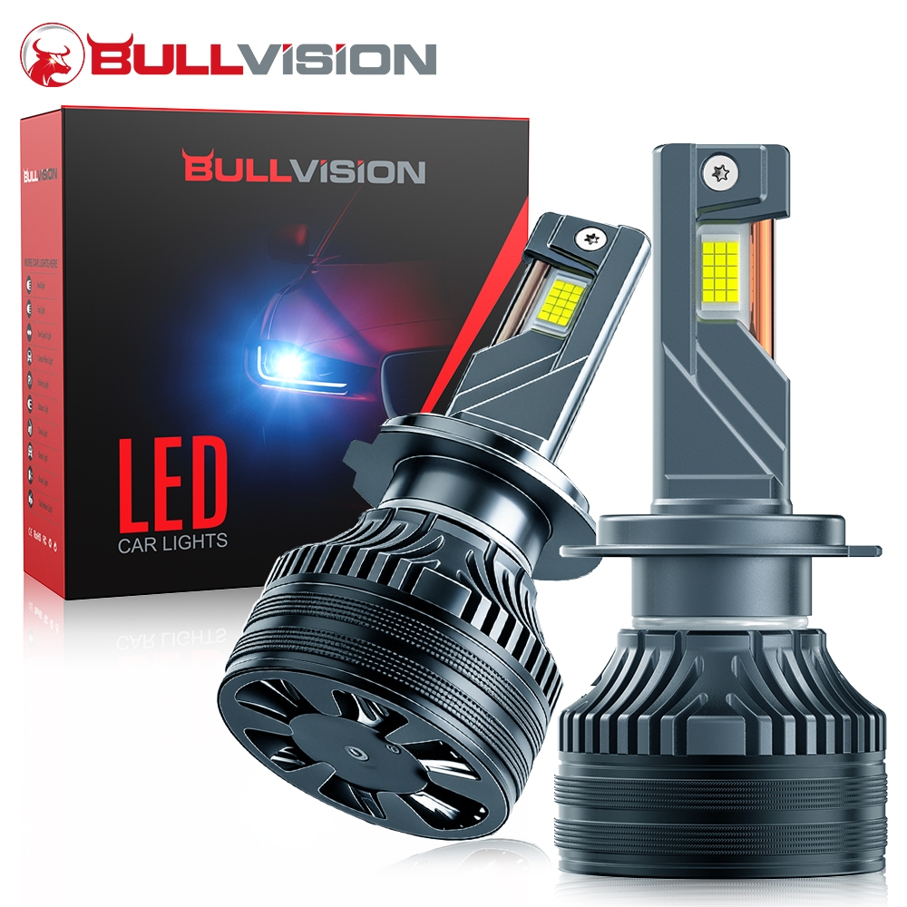 BULLVISION 2026 2PCS ไฟหน้ารถ LED หลอดไฟ H4 H7 H11 HB3 9005 H1 9006 ...