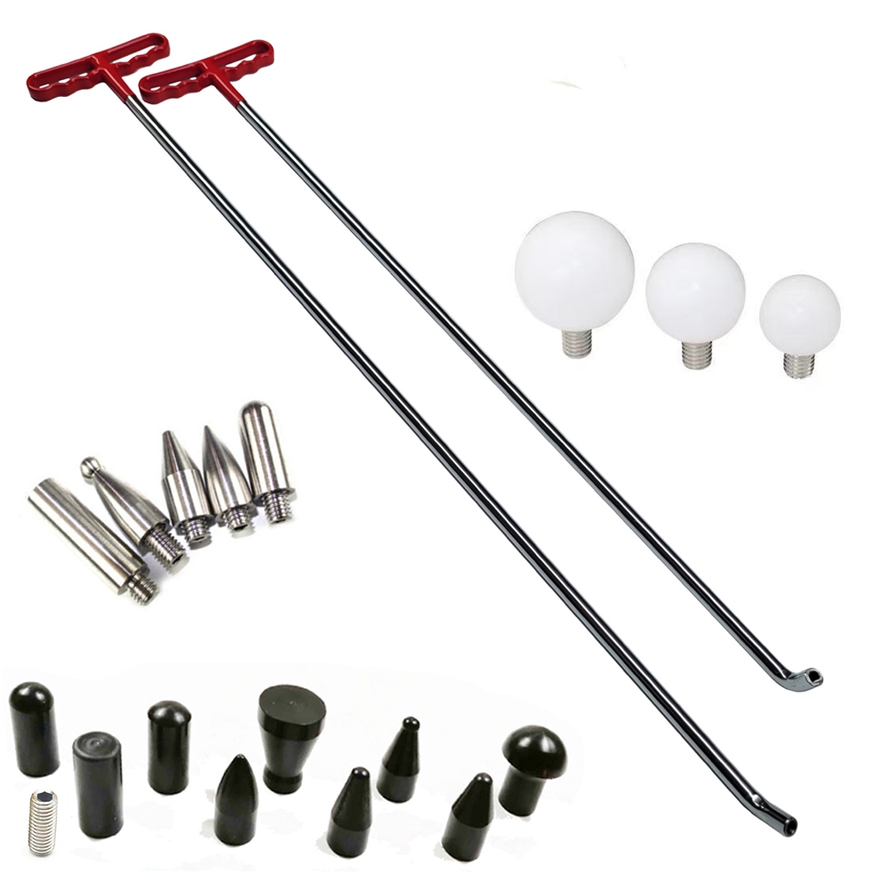 Paintless Dent Repair Tool Dent Removal Rods Set เครื่องมือเหล็กโลหะผสม ...