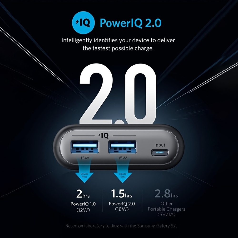Bank By Anke 18W 20000mAh พาวเวอร์แบงค์แบบพกพา Power lQ2.0 Charge ...