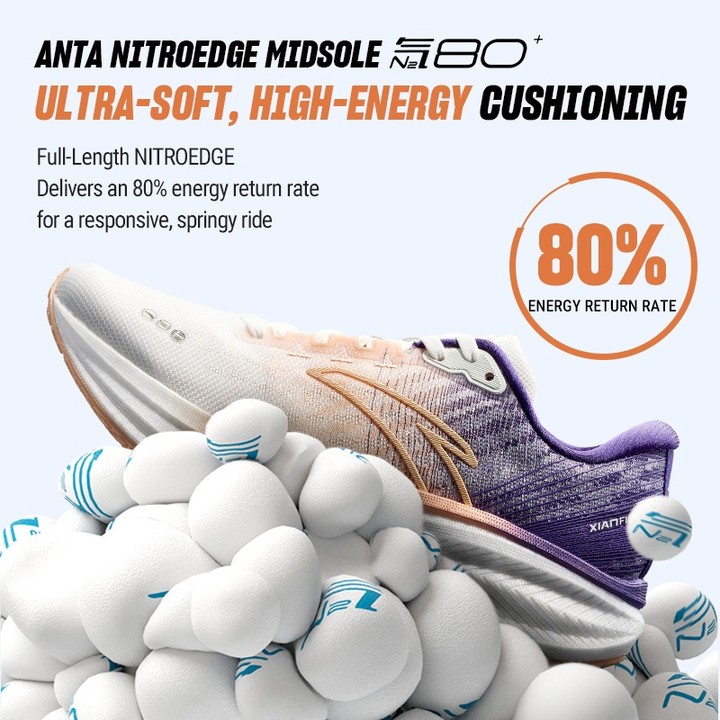 ANTA รองเท้าวิ่งผู้หญิง Cushioned Breathable Rebound Jogging รองเท้าวิ่ง 922615562 — รองเท้ากีฬา แบรนด์ Anta ของแท้ 100% เช็คราคาจาก Shopee Lazada thumbnail 2
