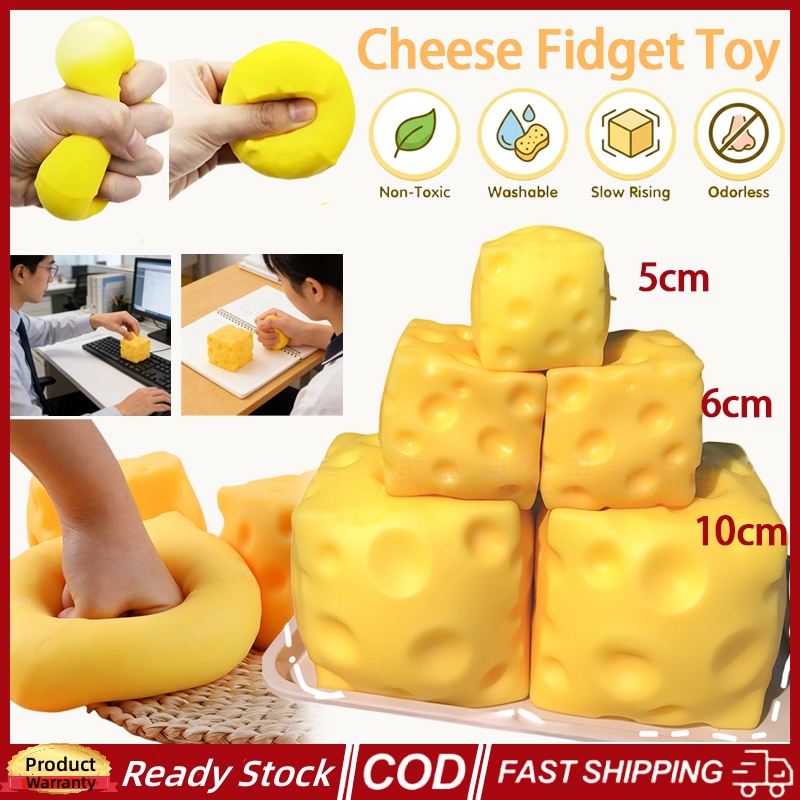 โปรโมชั่น Flash Sale : 🚀ส่งจากไทย🚀 Cheese Squishy ของเล่นคลาย Super Big สี่เหลี่ยม Cheese Fidget ของเล่น เล่นคลายเครียด บริหารมือ เสริมพัฒนาการ ของเล่น สําหรับเด็ก ผู้ใหญ่