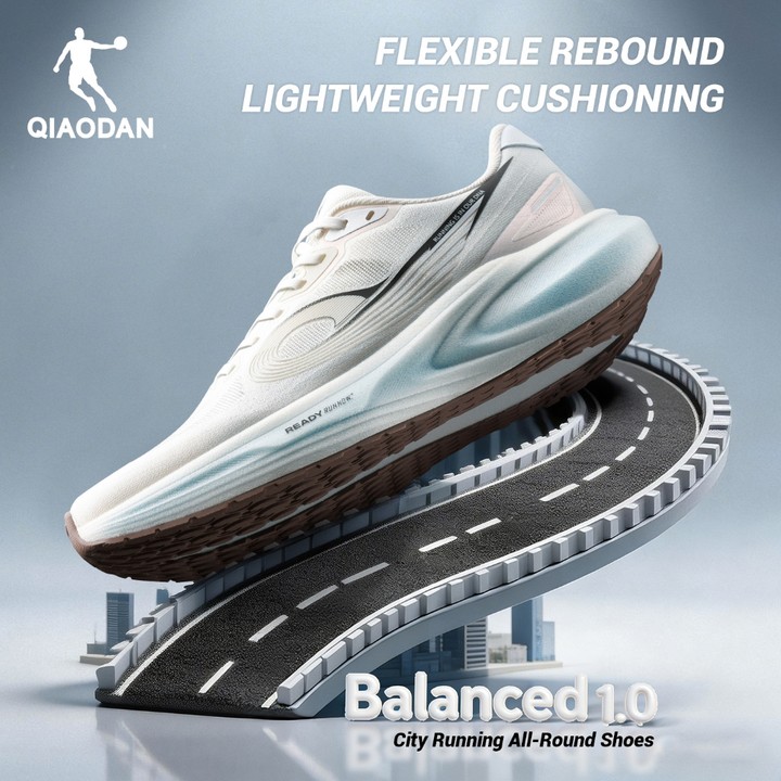 Qiaodan Balanced 1.0 รองเท้าวิ่ง ตาข่ายระบายอากาศ น้ำหนักเบาทรง> QXB023262201 — รองเท้ากีฬา แบรนด์ Qiaodan ของแท้ 100% เช็คราคาจาก Shopee Lazada - รูปที่ 1