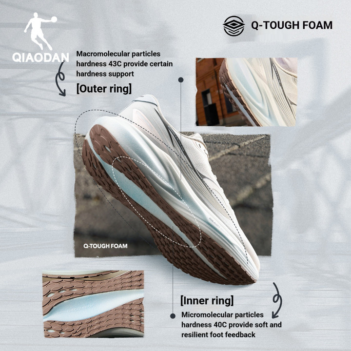 Qiaodan Balanced 1.0 รองเท้าวิ่ง ตาข่ายระบายอากาศ น้ำหนักเบาทรง> QXB023262201 — รองเท้ากีฬา แบรนด์ Qiaodan ของแท้ 100% เช็คราคาจาก Shopee Lazada thumbnail 3