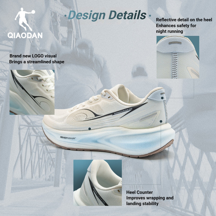 Qiaodan Balanced 1.0 รองเท้าวิ่ง ตาข่ายระบายอากาศ น้ำหนักเบาทรง> QXB023262201 — รองเท้ากีฬา แบรนด์ Qiaodan ของแท้ 100% เช็คราคาจาก Shopee Lazada thumbnail 7