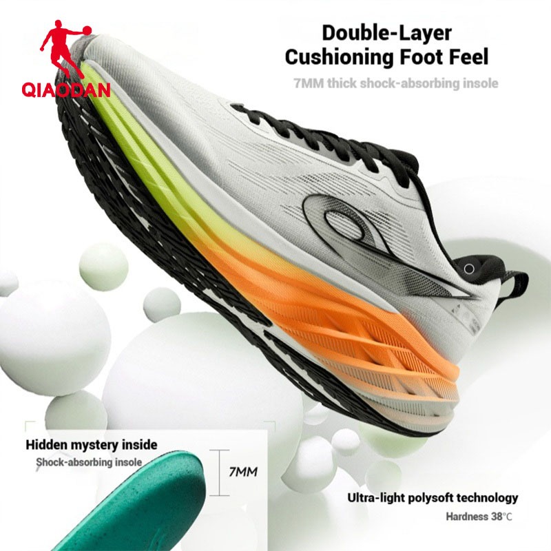 Qiaodan DS2 รองเท้าวิ่งเบาะพื้นหนาสบาย Rebound น้ําหนักเบา QXB023253217ร — รองเท้ากีฬา แบรนด์ Qiaodan ของแท้ 100% เช็คราคาจาก Shopee Lazada thumbnail 2