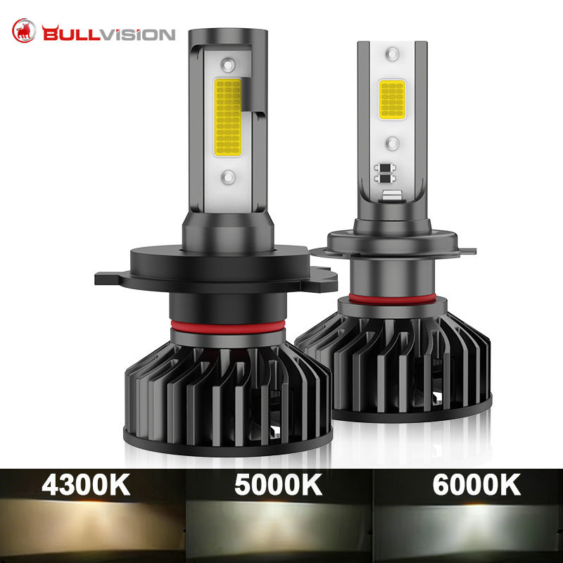 BULLVISION ไฟหน้า LED H4 H7 H11 HB3 HB4 9005 9006 Super Bright 10000LM ...