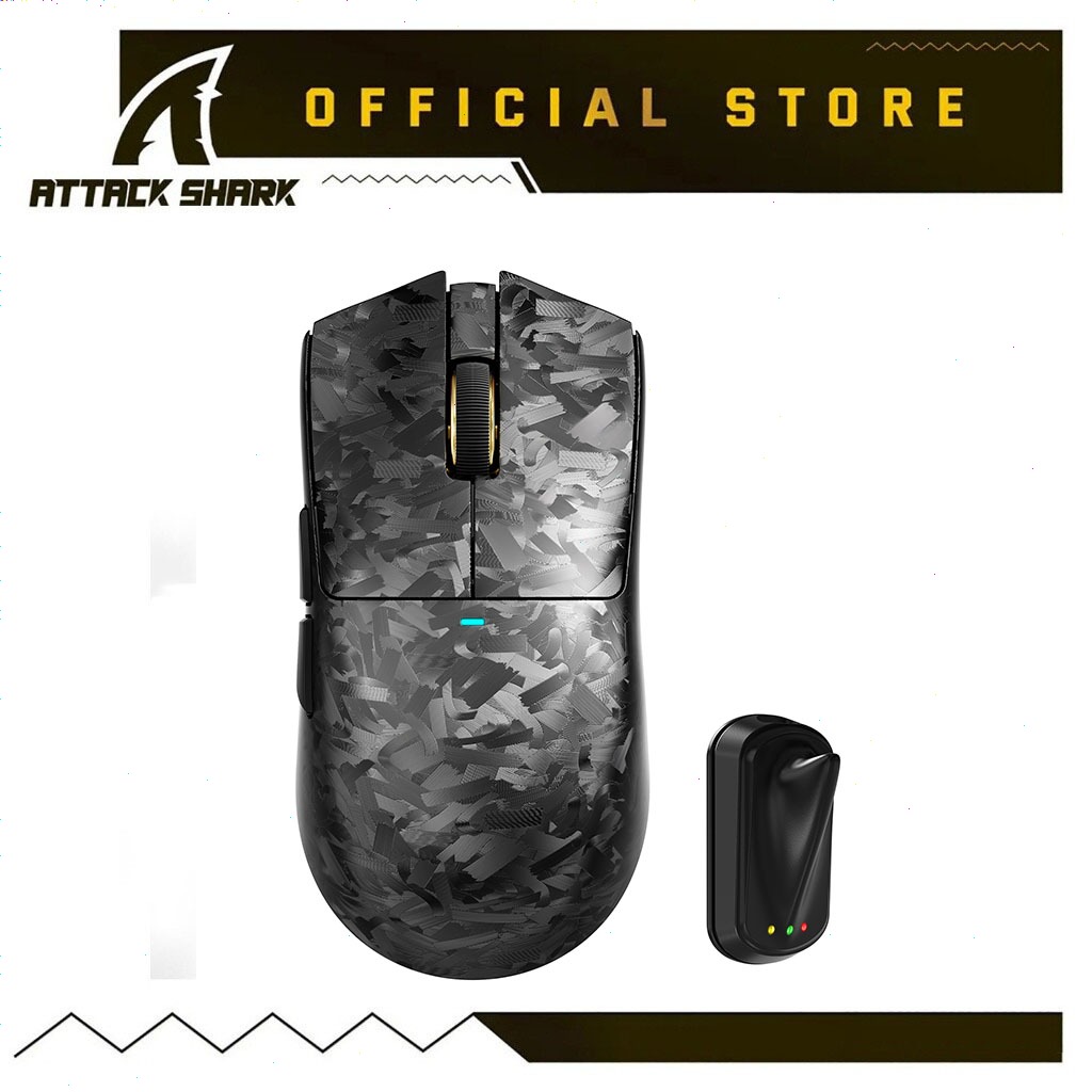 ATTACK SHARK X11 ULTRA Carbon Fiber Wireless 8K PAW3950MAX เมาส์สําหรับเล่นเกม