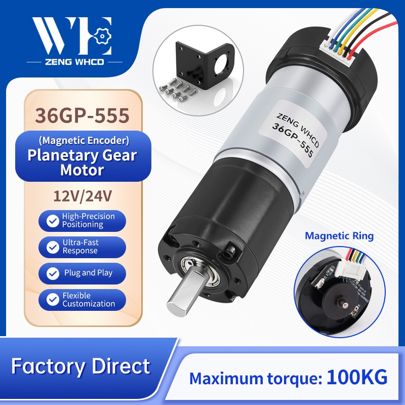 36GP-555 Magnetic Encoder 17PPR AB Dual-Phase Incremental Type, ใช้งาน ...