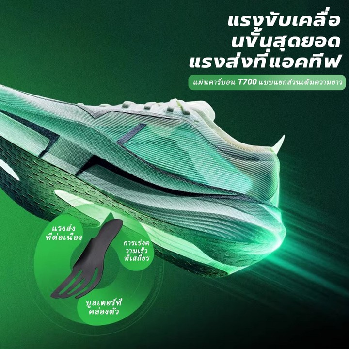 【xtep】Shyft Pro | รองเท้าวิ่งแบบเต็มความยาว ผลิตจากแผ่นคาร์บอน T700 เสริมด้วยโฟม ACE supercritical สองชั้น เหมาะสำหรับการแข่งขันระดับมืออาชีพ — รองเท้ากีฬา แบรนด์ Xtep ของแท้ 100% เช็คราคาจาก Shopee Lazada thumbnail 2