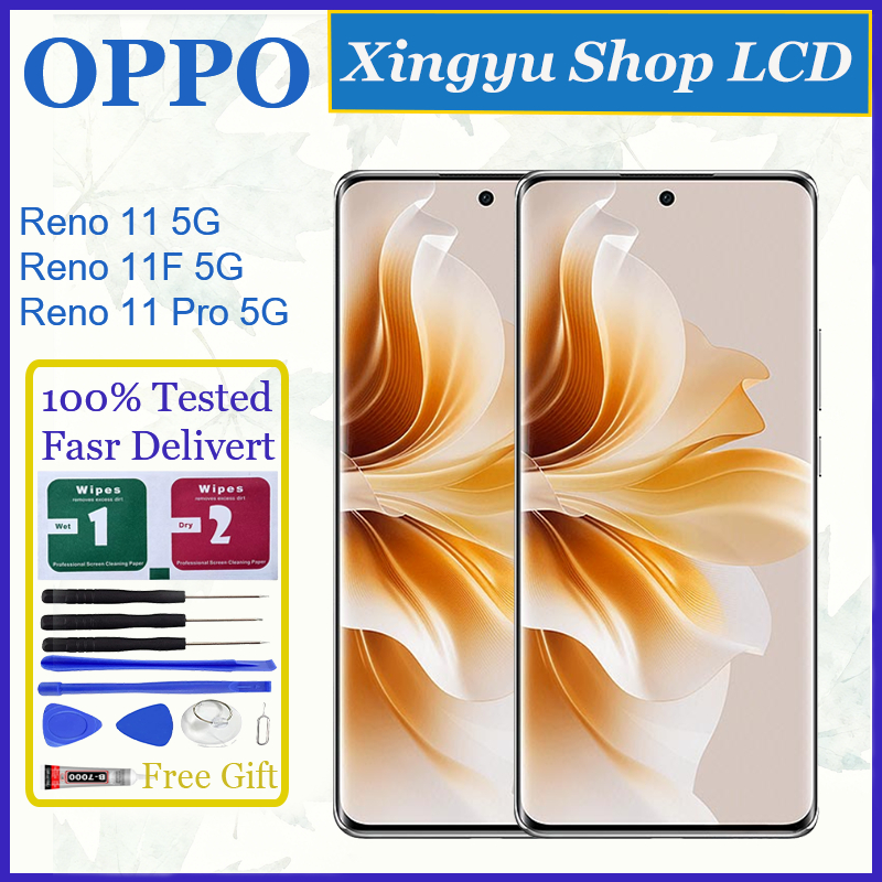 Original AMOLED สําหรับ OPPO Reno 11 5G Reno 11 (จีน) 5G Reno 11 Pro 5G ...