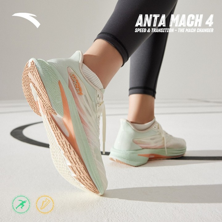ANTA Women Mach 4 รองเท้าวิ่ง Professional Cushion Rebound รองเท้ากีฬา 122435583 — รองเท้ากีฬา แบรนด์ Anta ของแท้ 100% เช็คราคาจาก Shopee Lazada thumbnail 3