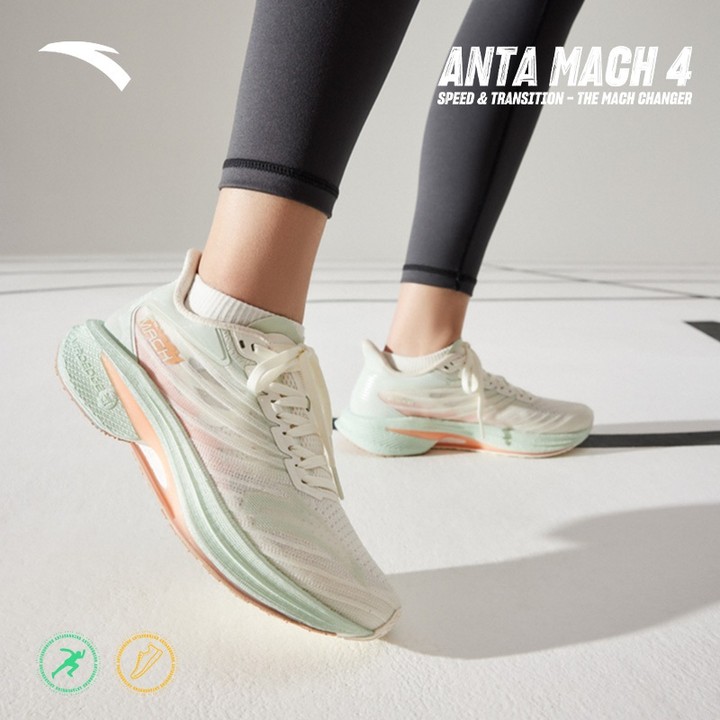 ANTA Women Mach 4 รองเท้าวิ่ง Professional Cushion Rebound รองเท้ากีฬา 122435583 — รองเท้ากีฬา แบรนด์ Anta ของแท้ 100% เช็คราคาจาก Shopee Lazada thumbnail 2