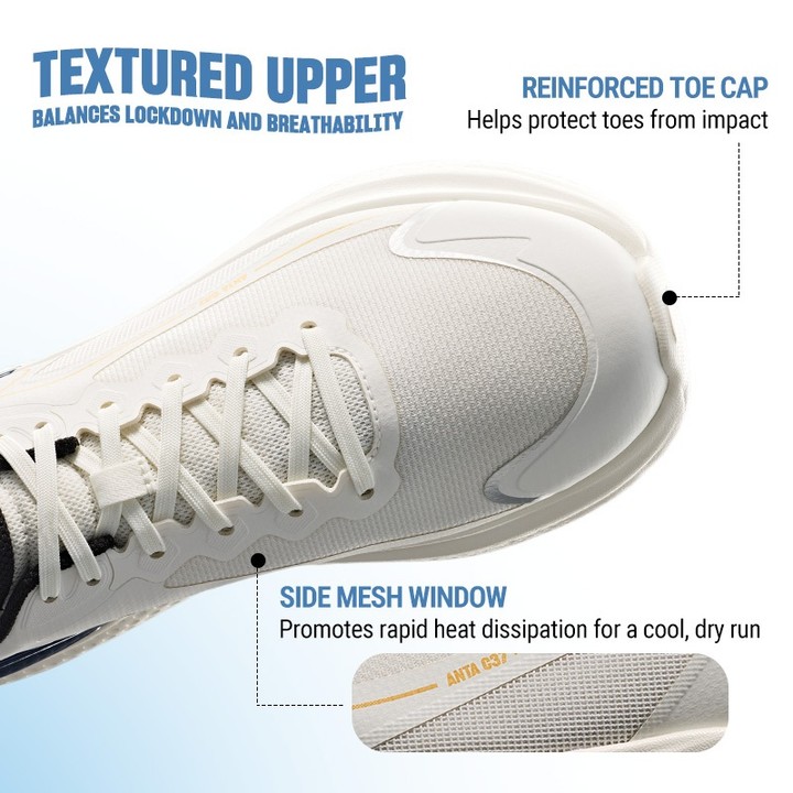 ANTA C37 รองเท้าวิ่งผู้ชาย Cushioning Rebound Shock Absorption รองเท้ากีฬา 912535537 — รองเท้ากีฬา แบรนด์ Anta ของแท้ 100% เช็คราคาจาก Shopee Lazada thumbnail 4