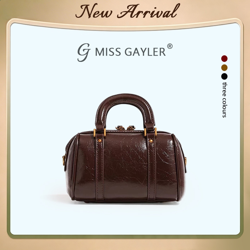 MISS GAYLER วินเทจ กระเป๋าสี่เหลี่ยมเล็ก PUวัสดุ กระเป๋าสะพายข้าง สไตล์ ...