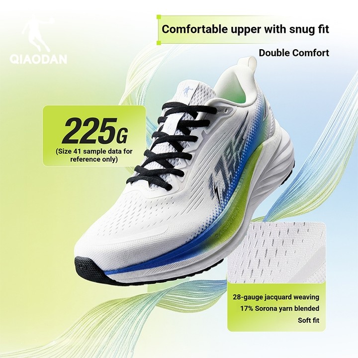 Qiaodan WIDE MIX รองเท้าวิ่งผู้ชายกันกระแทกมืออาชีพระบายอากาศน้ําหนักเบา QXB023261220ร — รองเท้ากีฬา แบรนด์ Qiaodan ของแท้ 100% เช็คราคาจาก Shopee Lazada - รูปที่ 1