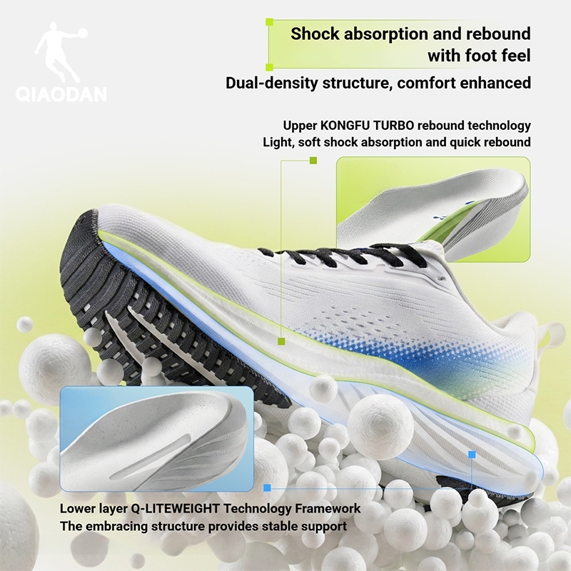 Qiaodan WIDE MIX รองเท้าวิ่งผู้ชายกันกระแทกมืออาชีพระบายอากาศน้ําหนักเบา QXB023261220ร — รองเท้ากีฬา แบรนด์ Qiaodan ของแท้ 100% เช็คราคาจาก Shopee Lazada thumbnail 3