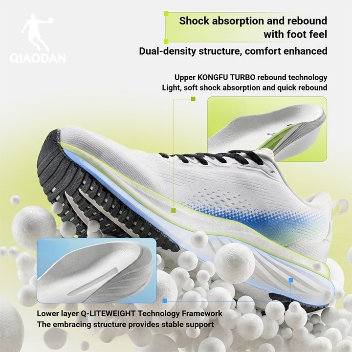 Qiaodan WIDE MIX รองเท้าวิ่งผู้ชายกันกระแทกมืออาชีพระบายอากาศน้ําหนักเบา QXB023261220ร — รองเท้ากีฬา แบรนด์ Qiaodan ของแท้ 100% เช็คราคาจาก Shopee Lazada thumbnail 3