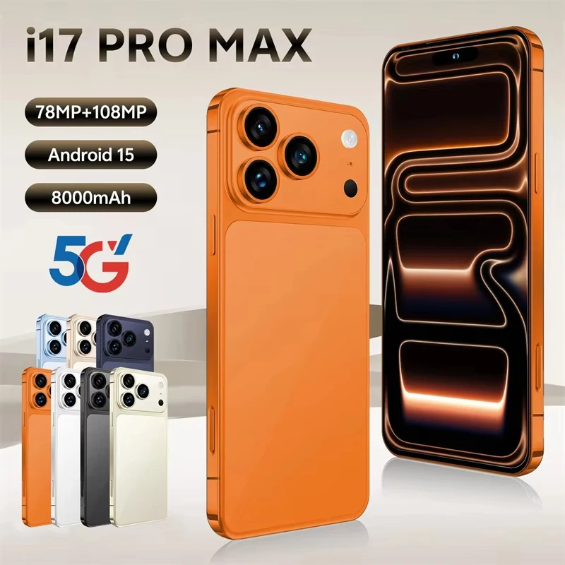 2026 ใหม่ Global Version i17 Pro Max 16GB+1TB สมาร์ทโฟน Android 7.3 ...