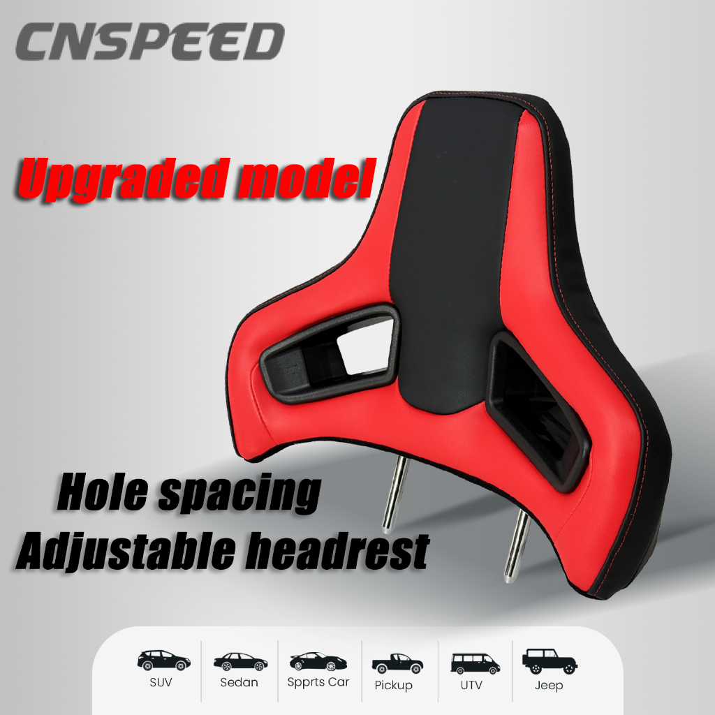 Premium Sport PU Leather Car racing Replacement Pillow Headrest Cushion ...